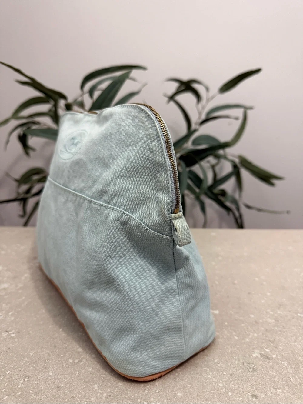 Hermes Bolide 35 Rocking Horse Light Blue Pouch Cosmetic Baby Bag